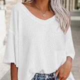 T-shirt manches courtes poche col V