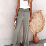 Pantalon ample décontracté à jambe large