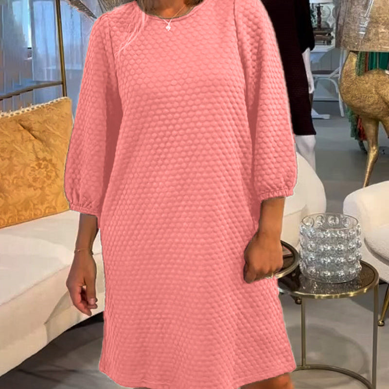 Robe élégante de couleur unie