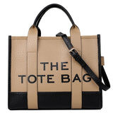 Sac fourre-tout tendance avec coutures bicolores