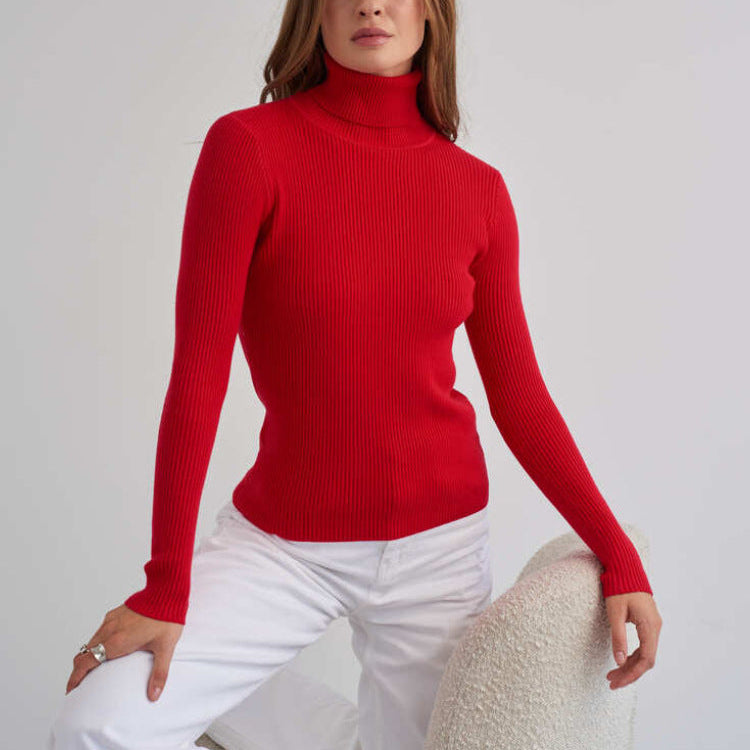 Solene | Pull col roulé classique pour femme