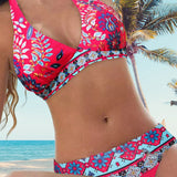 Bikinis à imprimé floral et géométrique