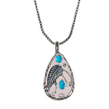 Collier pendentif vintage bohémien