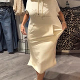 Robe À Capuche Décontractée Cordon