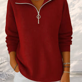 Pull Tendance À Demi-Zip
