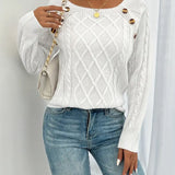 Pull Uni Manches Raglan Boucle Point De Câble
