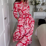 Robe longue à imprimé floral