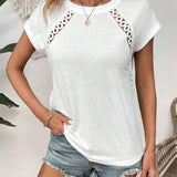 T-Shirt Col Rond Point Creux