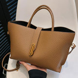 Sac À Main Élégant Uni Pour Femmes De Style Français