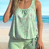 Maillot De Bain Imprimé Collier De Perles Deux-Pièces
