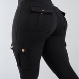 Pantalon taille haute avec poche et séchage rapide