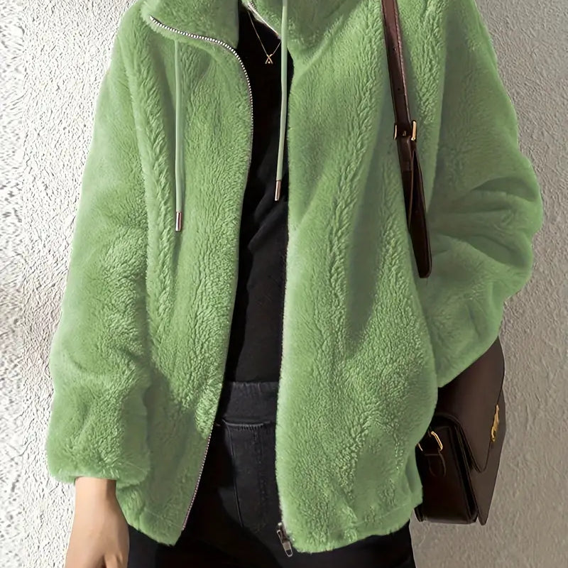 Nora | Manteau en peluche avec finition chaude pour femme