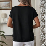 T-shirt Col Rond Imprimé Pois