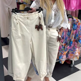 Pantalon Mode Taille Élastique Décontracté