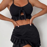 Ensemble bikini trois pièces avec robe