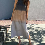 Robe sans manches et dégradé