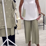 Costume Sans Manches Large Col Tendance