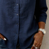 Chemise Manche Trois-Quarts Coton Boutonné