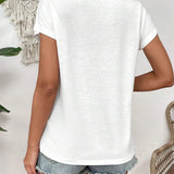 T-Shirt Col Rond Point Creux