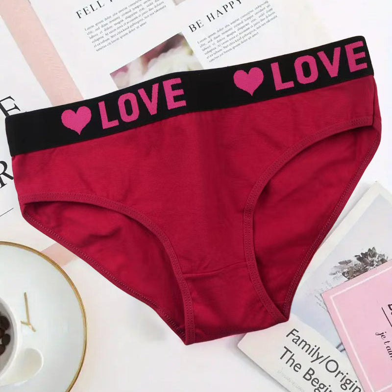 Culotte Imprimé Cœur Taille Basse
