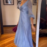 Robe taille basse de couleur unie