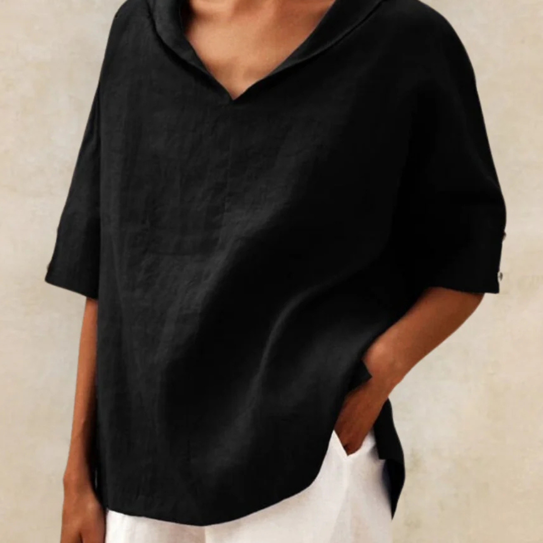 Zayda | Blouse légère en lin pour femmes Printemps et Été