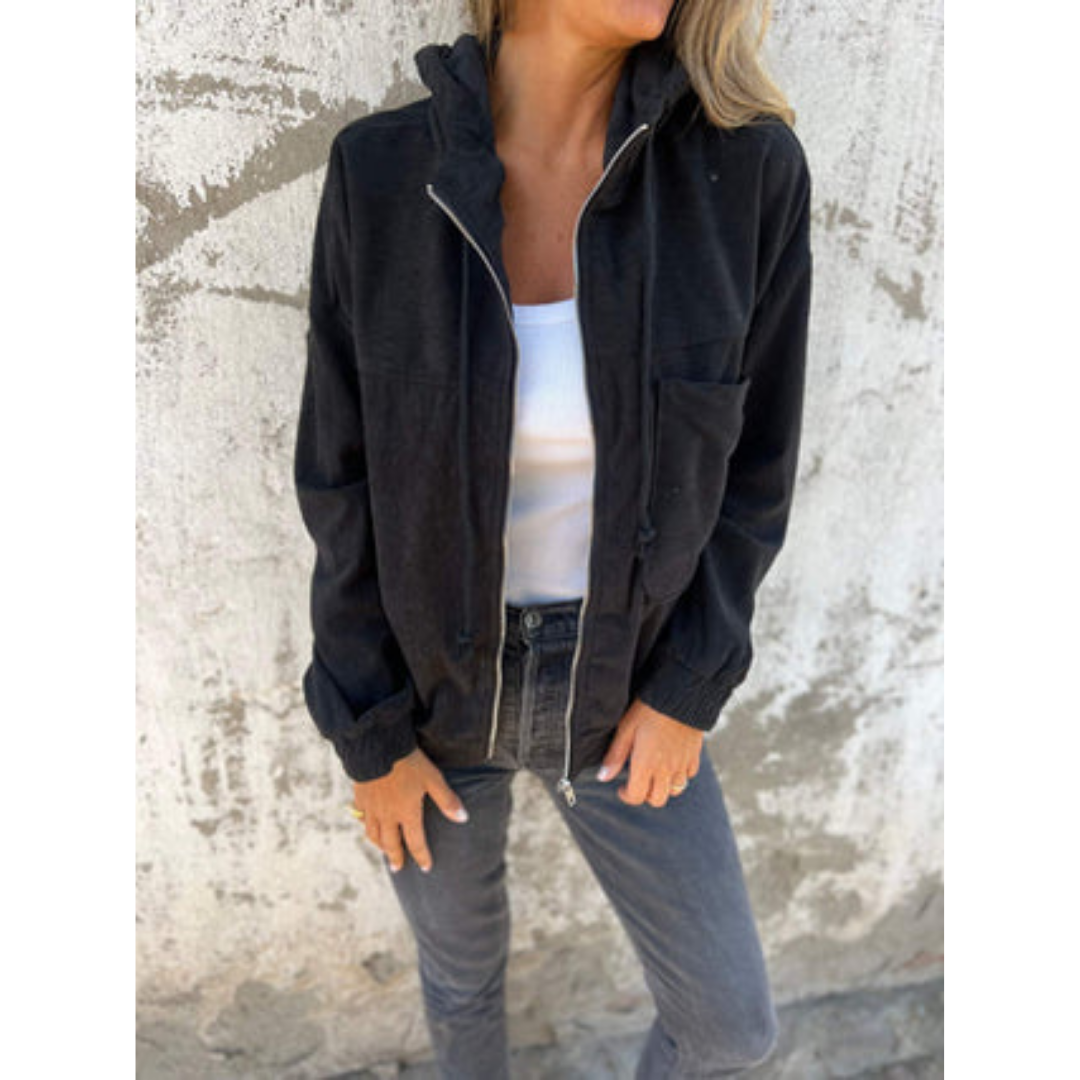 Amara | Veste à capuche zippée à manches longues pour femme
