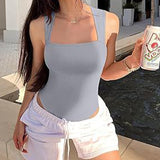 Body débardeur sans manches de couleur unie