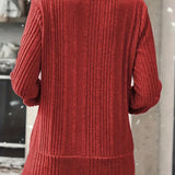 Pull Faux Deux-Pièces Tricoté