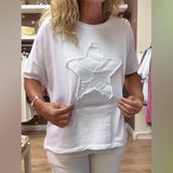 T-shirt décontracté ample à col rond
