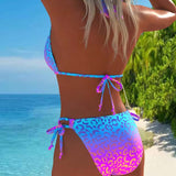 Bikini Sexy Dégradé Imprimé Léopard