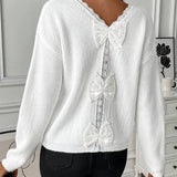 Pull Manches Longues Nœud Dans Le Dos