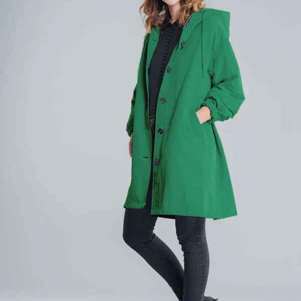 Lewis | Veste imperméable avec fermeture à boutons pour femme