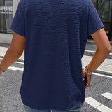 T-Shirt Col Peter Pan Trois Boutons