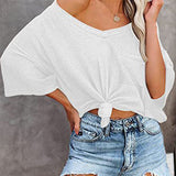T-shirt manches courtes poche col V