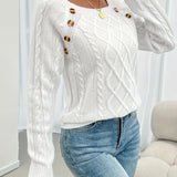 Pull Uni Manches Raglan Boucle Point De Câble