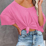 T-shirt manches courtes poche col V