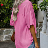 T-shirt manches courtes poche col V