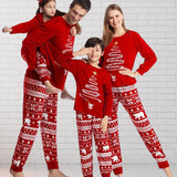 Pyjama familial de Noël à imprimé sapin de Noël