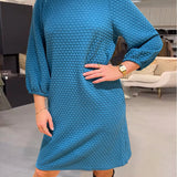 Robe élégante de couleur unie