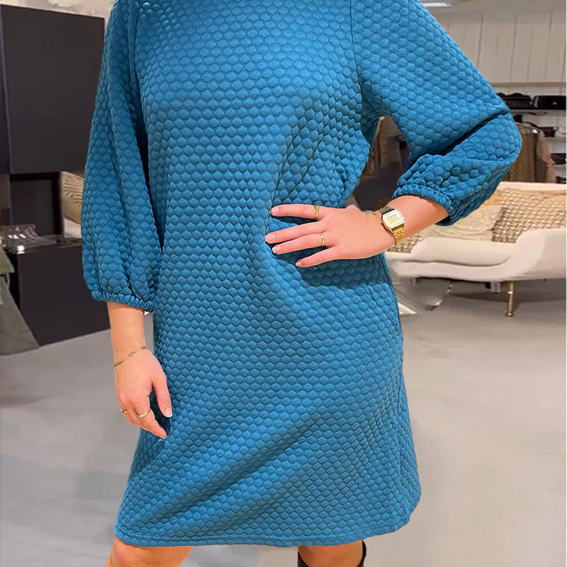Robe élégante de couleur unie