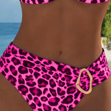Bikini Boucle Métal Mode Léopard