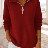 Pull Tendance À Demi-Zip