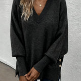 Pull Manche Lanterne Encolure En V