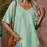 T-shirt manches courtes poche col V