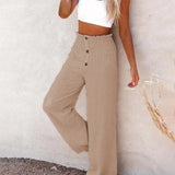 Pantalon ample décontracté à jambe large