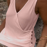 Gilet Polyvalent avec Boutons et Sans Manches