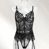 Lingerie Unie Transparente Une Pièce