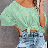 T-shirt manches courtes poche col V