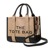 Sac fourre-tout tendance avec coutures bicolores